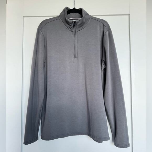 Weatherproof Original Vintage Grey Half Zip Sweatshirt Size Large - Picture 1 of 9